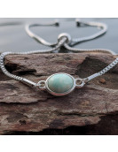 Amazonite Stone Steel Bracelet – Tarnish Resistant