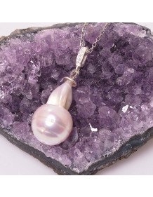Baroque Pearl Silver Necklace