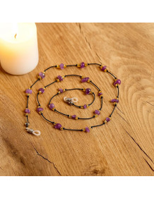 Amethyst Stone Glasses Hanger – Natural Stone Elegance
