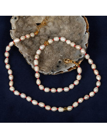 Pearl Necklace - Knotted Model (5x7 mm Real Pearl)