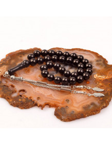 Oltu Stone Prayer Beads (9 mm) - Georgian Oltu -