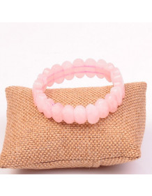 Pink Quartz Stone Bracelet