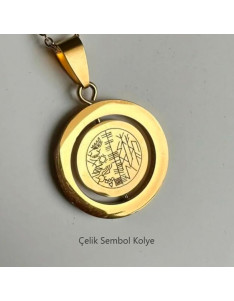 Çelik Sembol Kolye