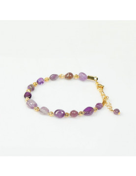 Grape Model Amethyst Bracelet – 5x7 mm