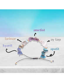 Pisces Natural Stone Bracelet - Adjustable