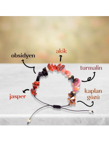 Capricorn Natural Stone Bracelet - Adjustable