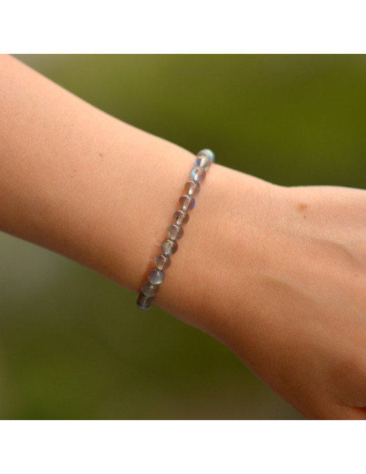 Reflective Labradorite Stone Bracelet - High Quality (6 mm)