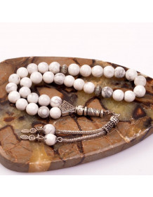 Howlite Stone Rosary (8 mm)