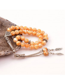 Brown Mother of Pearl Stone Prayer Beads (7 mm)