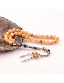 Brown Mother of Pearl Stone Prayer Beads (7 mm)