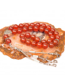 Red Agate Stone Rosary (10 mm)