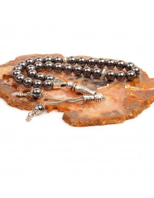 Sphere Cut Hematite Stone Prayer Beads (8 mm)