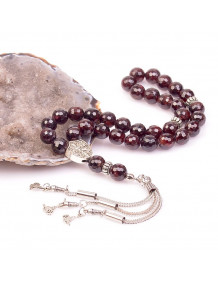 Garnet Stone Rosary (10 mm) / Facet Cut