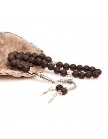 Lava Stone Prayer Beads (8 mm)