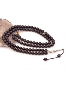 Matte Obsidian Stone Prayer Rosary (8 mm)