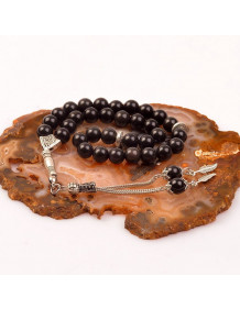 Obsidian Stone Prayer Beads (8 mm) - High Quality -